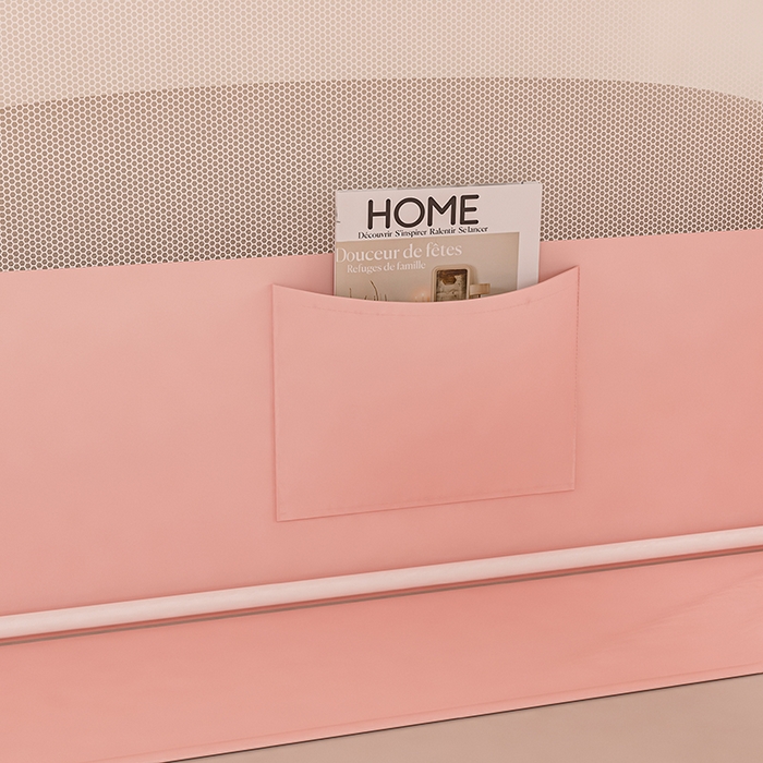 91家纺网 家纺一手货源 找家纺 冉美家纺 2025新款屋顶式遮光防尘防摔蚊帐 蜜桃兔-樱花粉