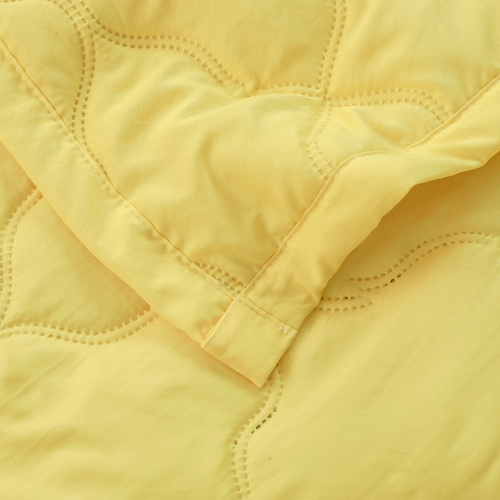 91家纺网 家纺一手货源 找家纺 被多多被业   2025新款水洗棉纯色夏被 夏被-黄