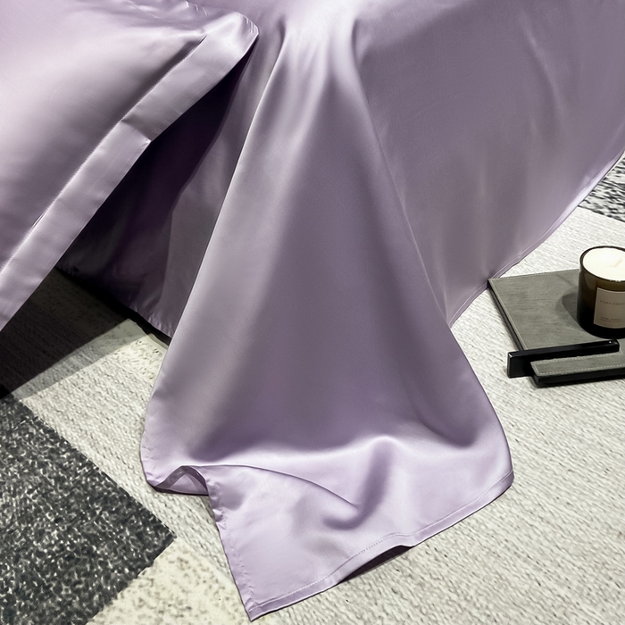 91家纺网 家纺一手货源 找家纺 涵宸2025新款天丝TM纯色-单床单 单床单-淡雅紫