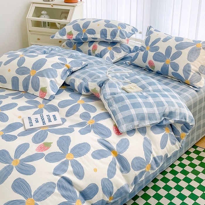 91家纺网 家纺一手货源 找家纺 金盛纺 2025新款13372全棉系列四件套 风灵玉秀