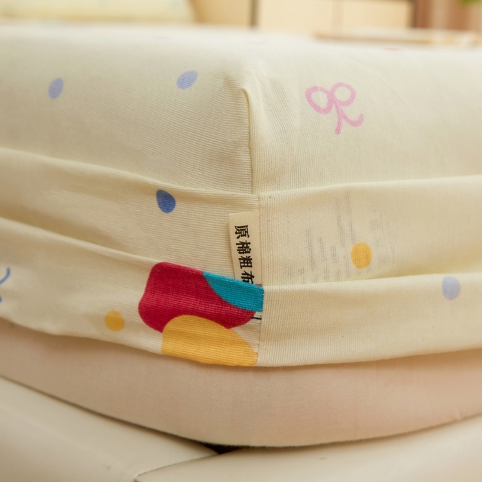 91家纺网 家纺一手货源 找家纺 首爱家纺 2025新款锦柔老粗布印花床笠 小狗乐园