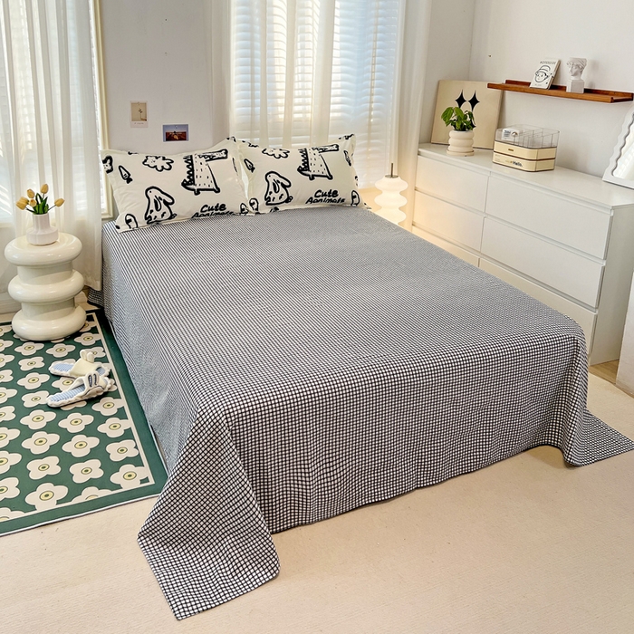 91家纺网 家纺一手货源 找家纺 金盛纺 2025新款13372全棉系列四件套 趣味恐龙