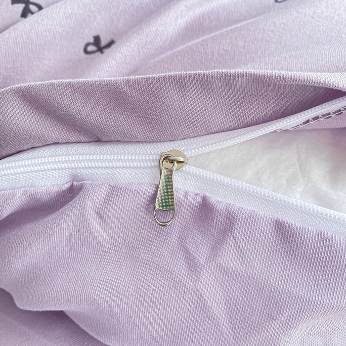 91家纺网 家纺一手货源 找家纺 仟网汇 2025新款针织双层纱床盖四件套 结羽