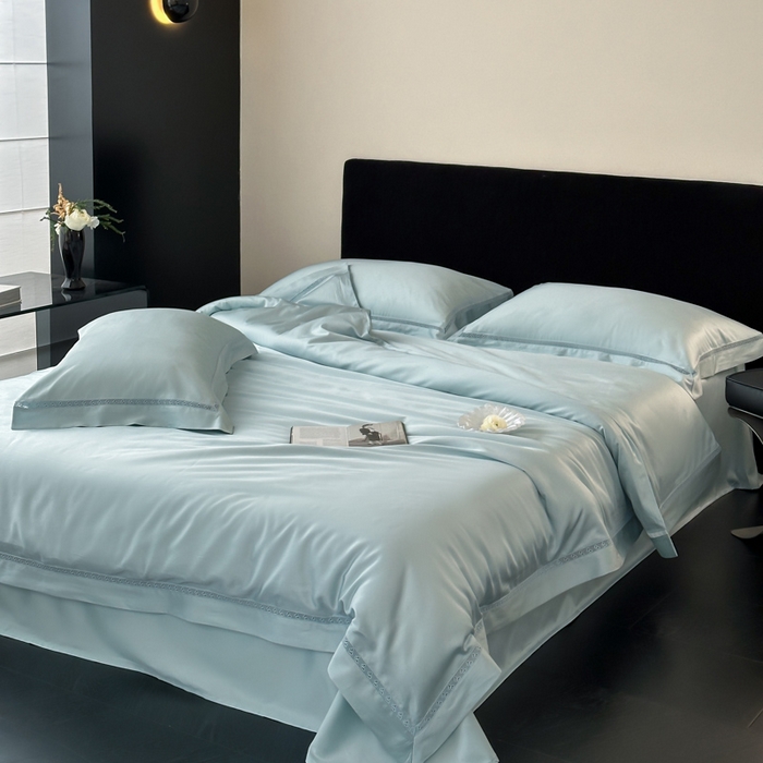 91家纺网 家纺一手货源 找家纺 （总）云栖家居 2025天丝棉镂空四件套-星光蝶语