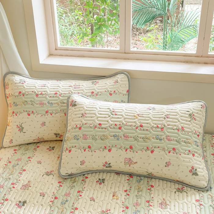 91家纺网 家纺一手货源 找家纺 维洋家纺 2025（专版花型）A类凉感丝夏被 凉感夏凉被双面加倍透气（四周踩棉） 丛林米兔