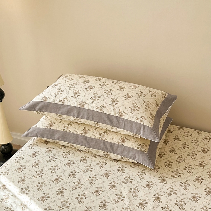 91家纺网 家纺一手货源 找家纺 （总）蓝邻家纺 2025新款100%新疆原棉粗布小清新拼角工艺款系列单床单