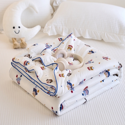 维洋家纺 2025升级21%大豆新款A类牛奶丝针织夏被（四周踩棉）软糯凉感夏被空调被 魔法师