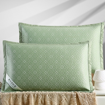 91家纺网 家纺一手货源 找家纺 （总）小牛席业 2025新款浪漫花语冷感豆豆枕套凉枕套夏天枕套冰丝枕套竹枕套藤枕套冰藤枕套