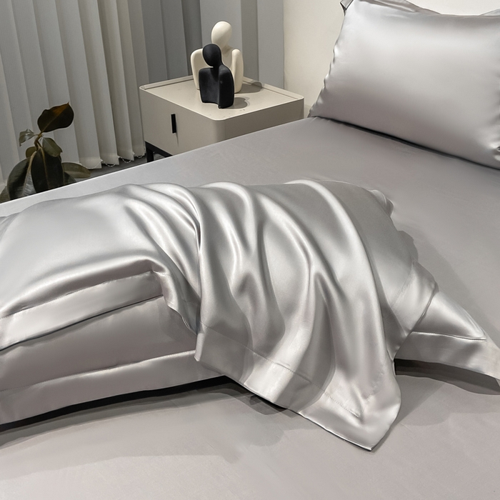 91家纺网 家纺一手货源 找家纺 涵宸2025新款天丝TM纯色-单枕套 单枕套-都市灰