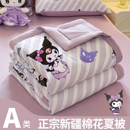 91家纺网 家纺一手货源 找家纺 （总）晓时候 2025新款正版授权三丽鸥水洗棉夏被新疆棉花被夏凉被空调薄被子