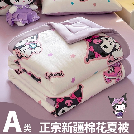 91家纺网 家纺一手货源 找家纺 （总）晓时候 2025新款正版授权三丽鸥水洗棉夏被新疆棉花被夏凉被空调薄被子
