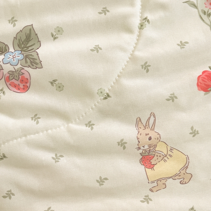 91家纺网 家纺一手货源 找家纺 维洋家纺 2025（专版花型）A类凉感丝夏被 凉感夏凉被双面加倍透气（四周踩棉） 丛林米兔