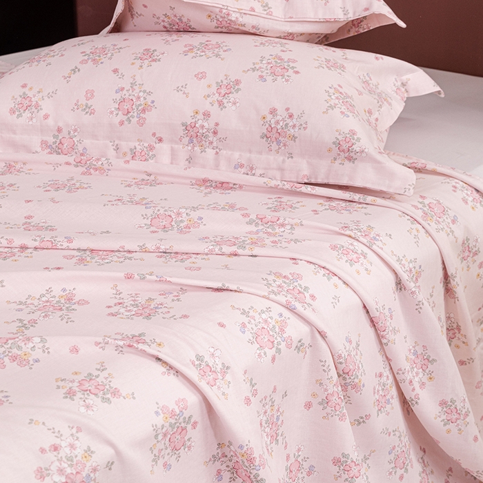 91家纺网 家纺一手货源 找家纺 锦罗绣 2025新款A类全棉双层纱单床单 蔓野