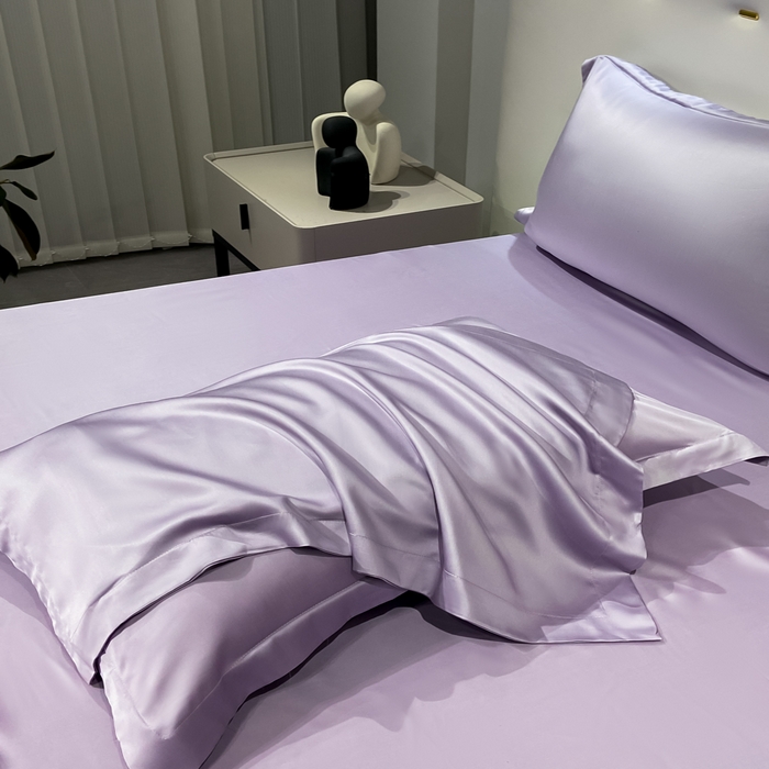 91家纺网 家纺一手货源 找家纺 涵宸2025新款天丝TM纯色-单枕套 单枕套-淡雅紫