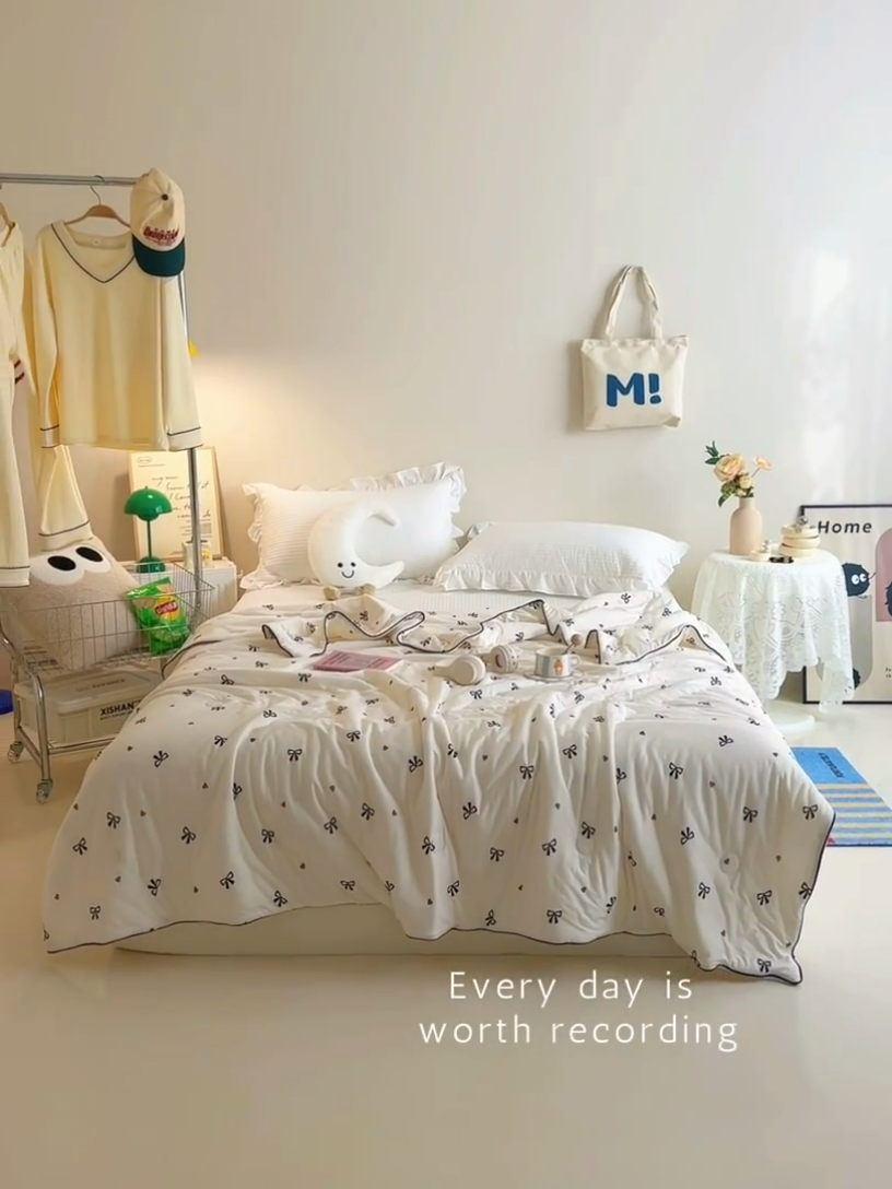 91家纺网 家纺一手货源 找家纺 维洋家纺 2025升级21%大豆新款A类牛奶丝针织夏被（四周踩棉）软糯凉感夏被空调被 幸运结