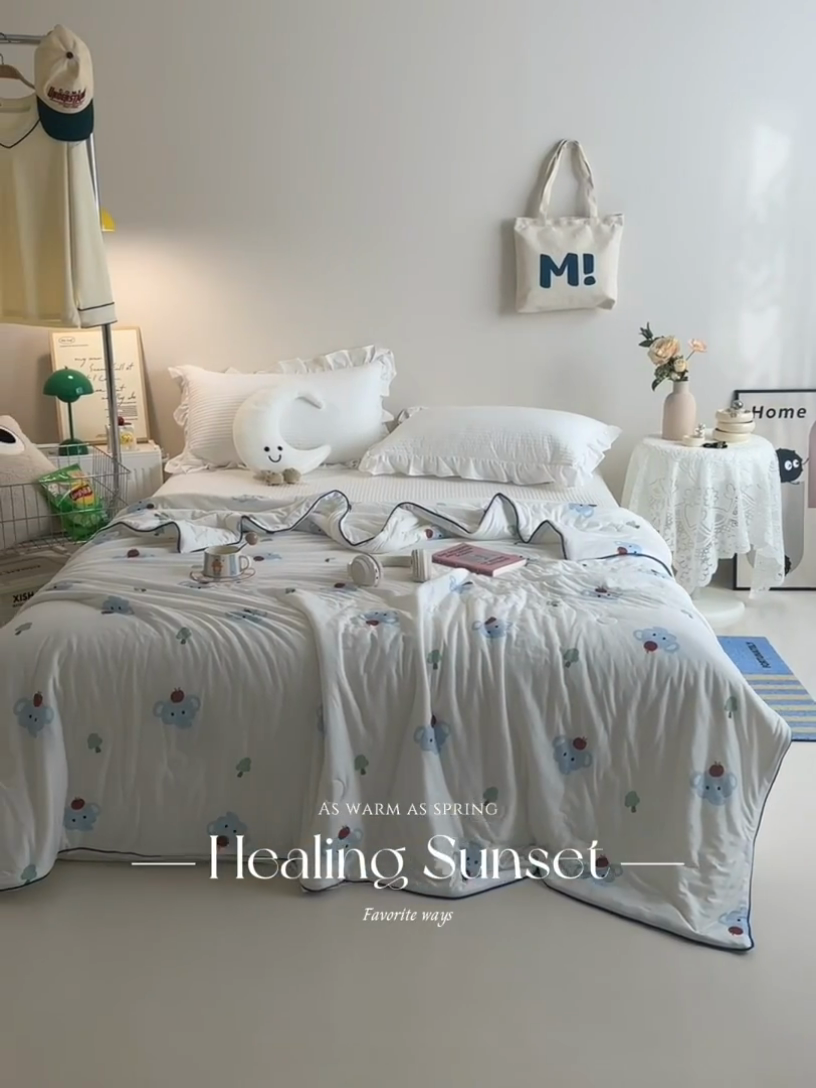 91家纺网 家纺一手货源 找家纺 维洋家纺 2025升级21%大豆新款A类牛奶丝针织夏被（四周踩棉）软糯凉感夏被空调被 长鼻象