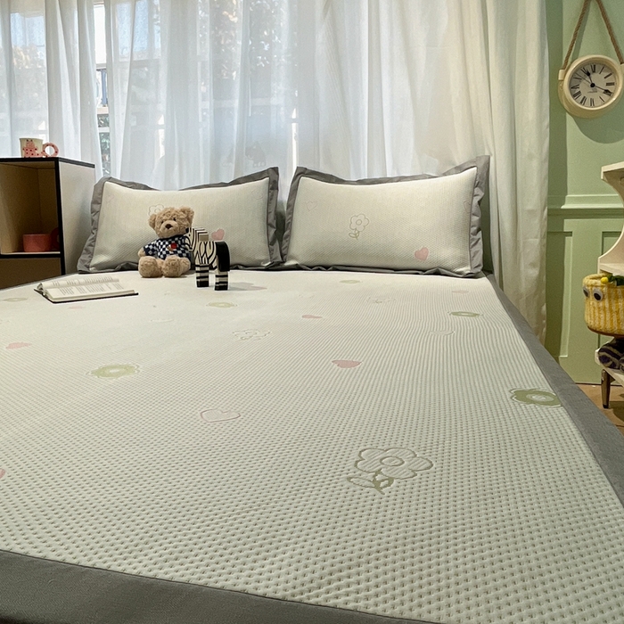 91家纺网 家纺一手货源 找家纺 卡初家居（原微来） 2025夏季凉感提花席 小春日和