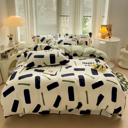 91家纺网 家纺一手货源 找家纺 金盛纺 2025新款13372全棉系列四件套 玛卡巴卡