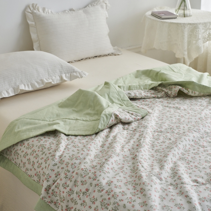 91家纺网 家纺一手货源 找家纺 维洋家纺 2025新款里外全棉印花棉花夏凉被 苏颖