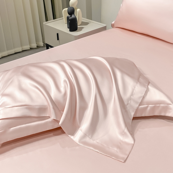 91家纺网 家纺一手货源 找家纺 涵宸2025新款天丝TM纯色-单枕套 单枕套-蜜桃粉