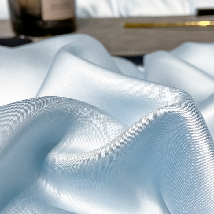 91家纺网 家纺一手货源 找家纺 涵宸2025新款天丝TM纯色-单枕套 单枕套-晴天兰