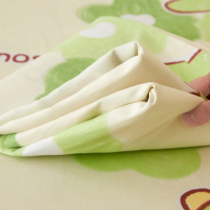 91家纺网 家纺一手货源 找家纺 首爱家纺 2025新款锦柔老粗布床单老粗布凉席三件套 恐龙乐园