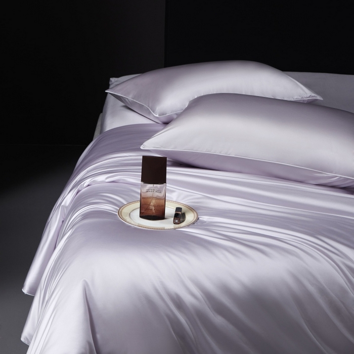 91家纺网 家纺一手货源 找家纺 优悦生活馆 2025新款凉感冰丝纯色夏被四件套-盛夏 盛夏-葡萄紫