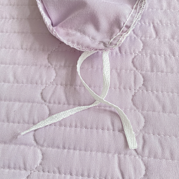 91家纺网 家纺一手货源 找家纺 仟网汇 2025新款针织双层纱床盖四件套 梦幻紫藤