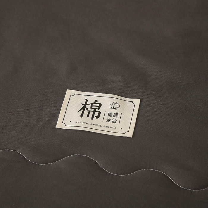 91家纺网 家纺一手货源 找家纺 鑫佰利 2025新款纯色水洗棉纱棉花夏被 被子被芯 曜石黑