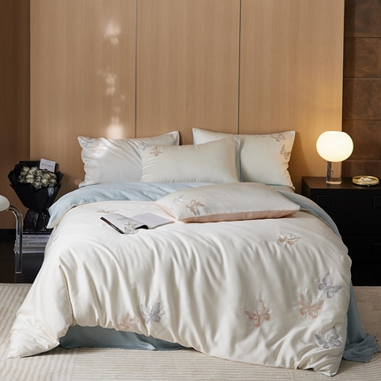 91家纺网 家纺一手货源 找家纺 （总）简纯主义 2025新款天丝四件套