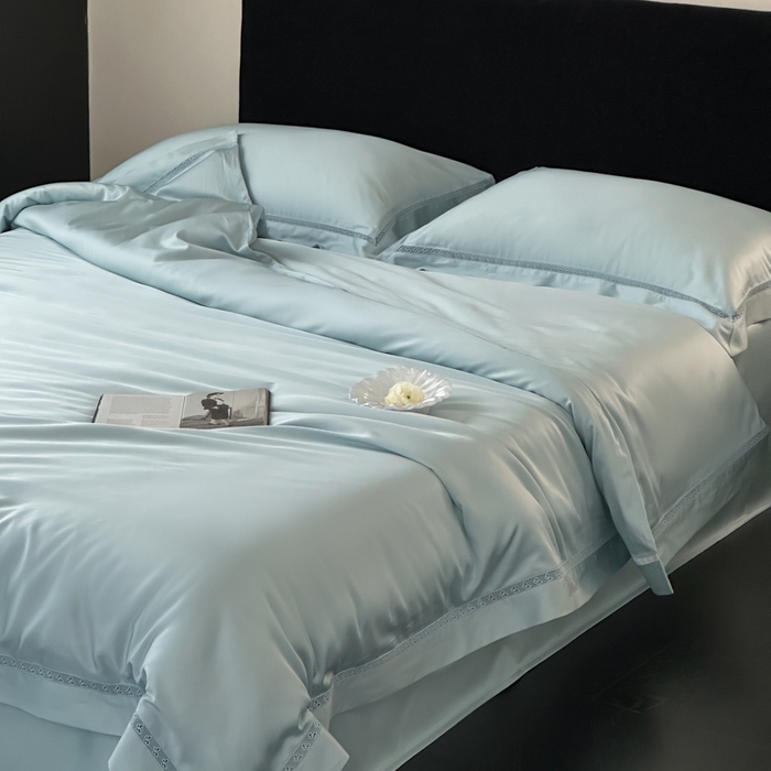 91家纺网 家纺一手货源 找家纺 （总）云栖家居 2025天丝棉镂空四件套-星光蝶语