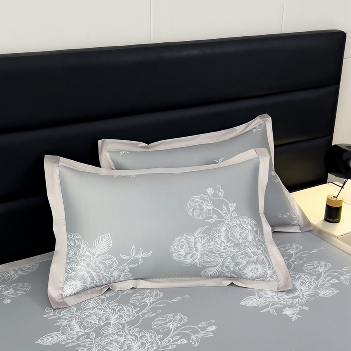 91家纺网 家纺一手货源 找家纺 卡初家居（原微来） 2025夏季凉感提花席 南鸢-银月灰