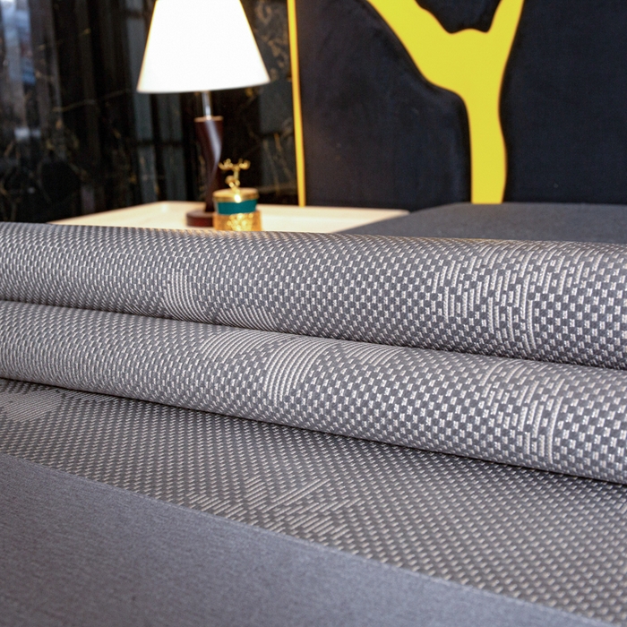 91家纺网 家纺一手货源 找家纺 卡罗兰 2025新款凉席冰丝席提花冰藤席雪山藤向阳花系列 向阳花-灰色