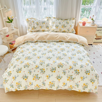 金盛纺 2025新款13372全棉系列四件套 冷露金桂