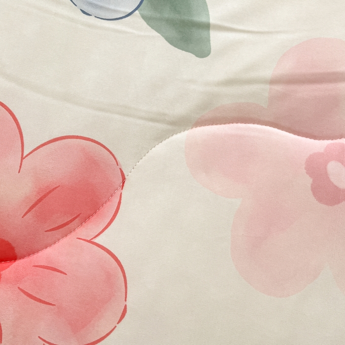 91家纺网 家纺一手货源 找家纺 维洋家纺 2025（专版花型）A类凉感丝夏被 凉感夏凉被双面加倍透气（四周踩棉） 向阳花开