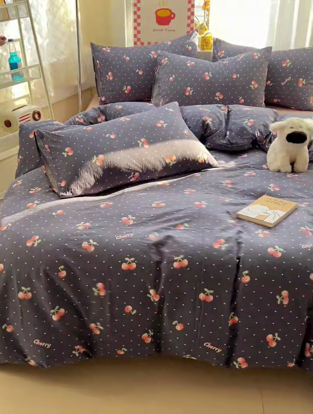 91家纺网 家纺一手货源 找家纺 暖芯优选 2025新款加厚云感棉双层纱四件套小碎花被套床单床笠款学生三件套新款直播热款 大吉大厘