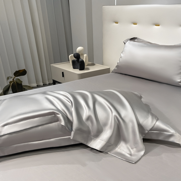 91家纺网 家纺一手货源 找家纺 涵宸2025新款天丝TM纯色-单枕套 单枕套-都市灰