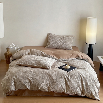 简家居 2025新款60支色织空气感大提花四件套系列 罗德