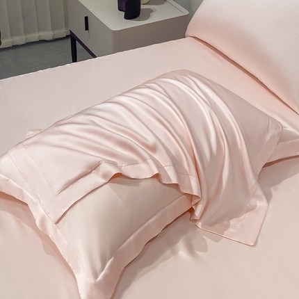 涵宸2025新款天丝TM纯色-单枕套 单枕套-蜜桃粉
