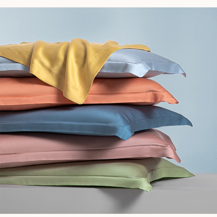 91家纺网 家纺一手货源 找家纺 涵宸2025新款天丝TM纯色-单枕套 单枕套-蜜桃粉