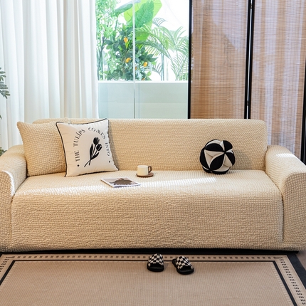 总沐沐家纺2026新款奶油云纱沙发套