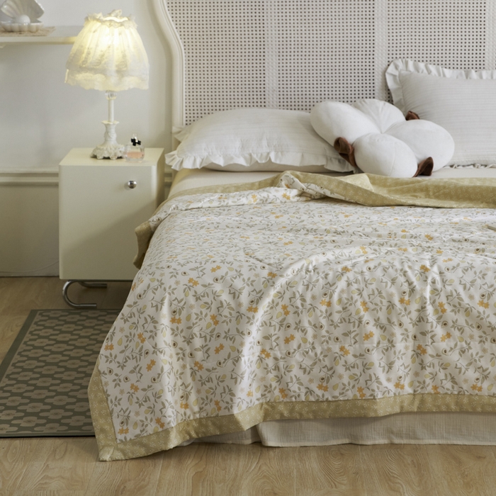 91家纺网 家纺一手货源 找家纺 维洋家纺 2025新款里外全棉印花棉花夏凉被 水果奇缘