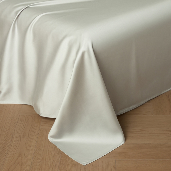 91家纺网 家纺一手货源 找家纺 涵宸 2025新款天丝-天丝棉-纯色单床单-场景1 床单-太空灰