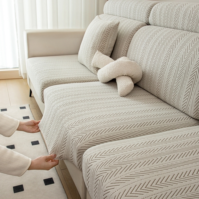 91家纺网 家纺一手货源 找家纺 沐沐 2026新款阳离子沙发笠沐熙浅灰