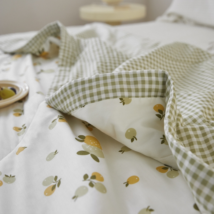 91家纺网 家纺一手货源 找家纺 维洋家纺 2025新款里外全棉印花棉花夏凉被 果果香