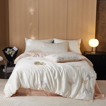 91家纺网 家纺一手货源 找家纺 （总）简纯主义 2025新款天丝四件套