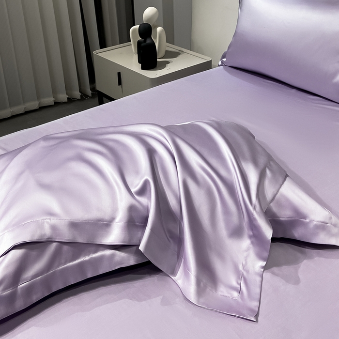 91家纺网 家纺一手货源 找家纺 涵宸2025新款天丝TM纯色-单枕套 单枕套-淡雅紫