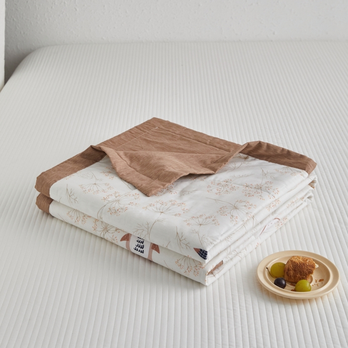 91家纺网 家纺一手货源 找家纺 维洋家纺 2025新款里外全棉印花棉花夏凉被 企鹅