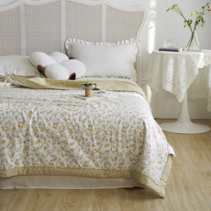 91家纺网 家纺一手货源 找家纺 维洋家纺 2025新款里外全棉印花棉花夏凉被 水果奇缘