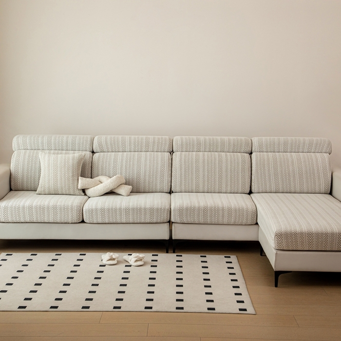 91家纺网 家纺一手货源 找家纺 沐沐 2026新款阳离子沙发笠沐熙浅灰